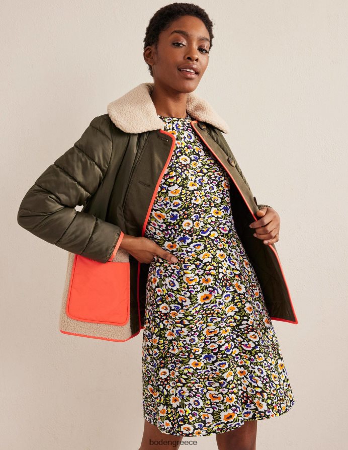 multi & Eden άνθιση είδη ένδυσης Μίνι φόρεμα με στάμπα με λαιμόκοψη Boden γυναίκες 464PH81643