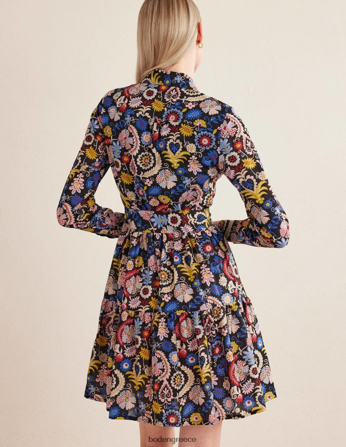 multi & tropic γοητεία είδη ένδυσης βαμβακερό μίνι φόρεμα πουκάμισο σε επίπεδα Boden γυναίκες 464PH82123