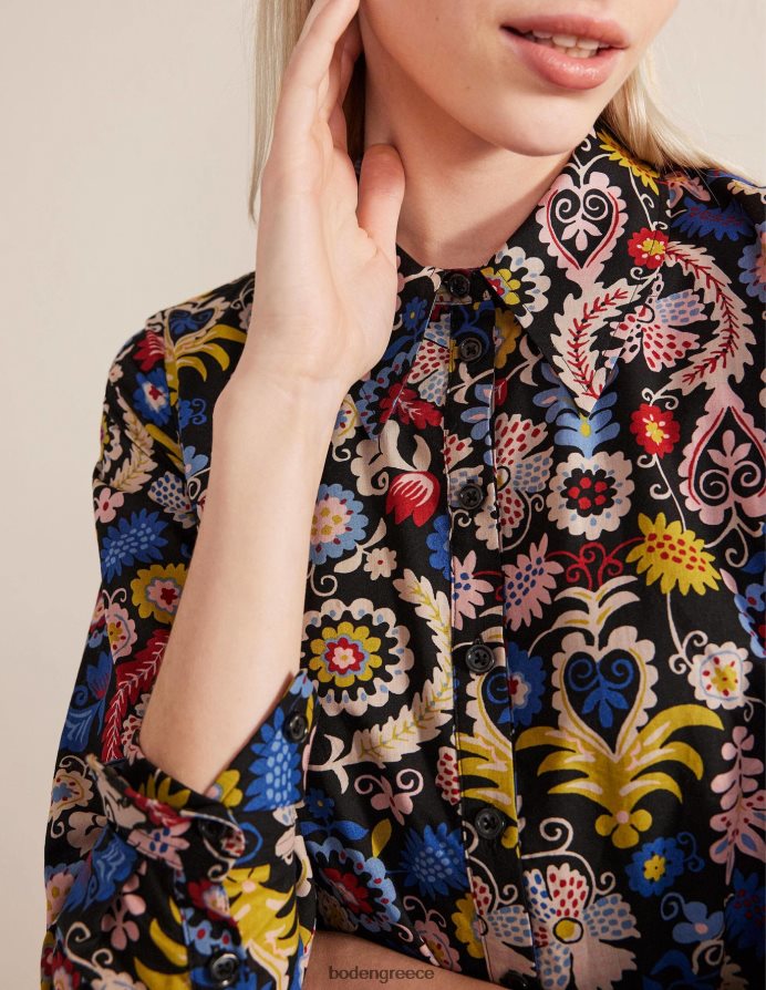 multi & tropic γοητεία είδη ένδυσης βαμβακερό μίνι φόρεμα πουκάμισο σε επίπεδα Boden γυναίκες 464PH82123