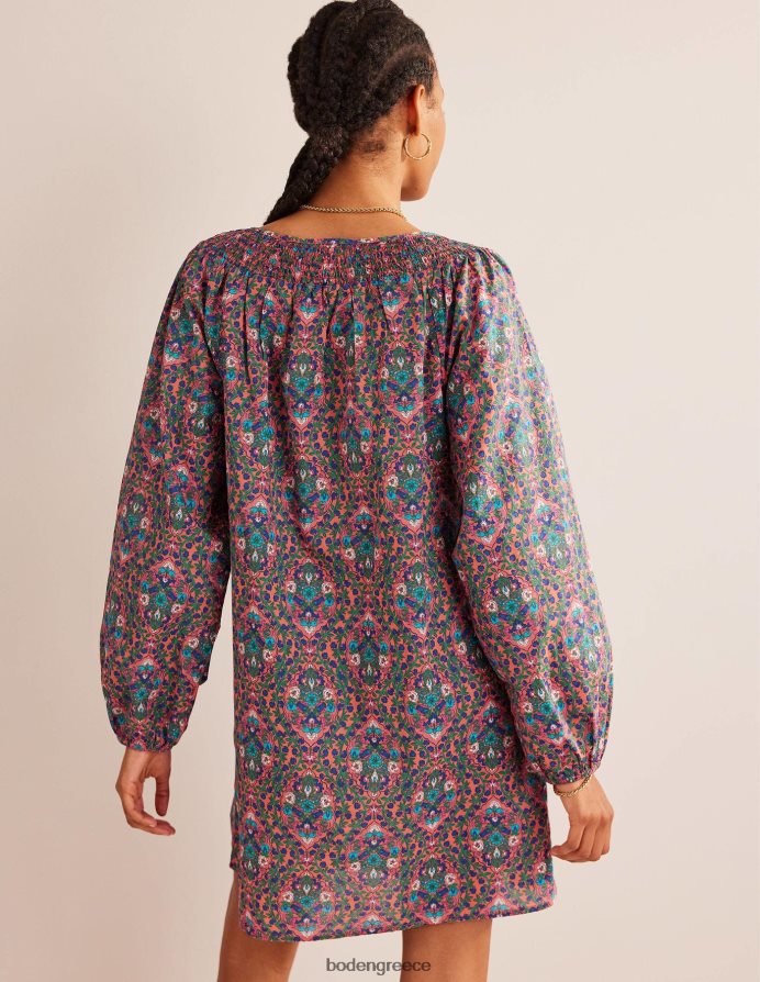 multi & vine βεράντα είδη ένδυσης smocked neck παραλία καφτάνι Boden γυναίκες 464PH8581
