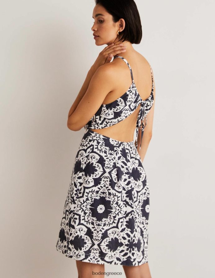 navy & bloomsbury είδη ένδυσης λεπτομέρεια πίσω μίνι φόρεμα Boden γυναίκες 464PH81878