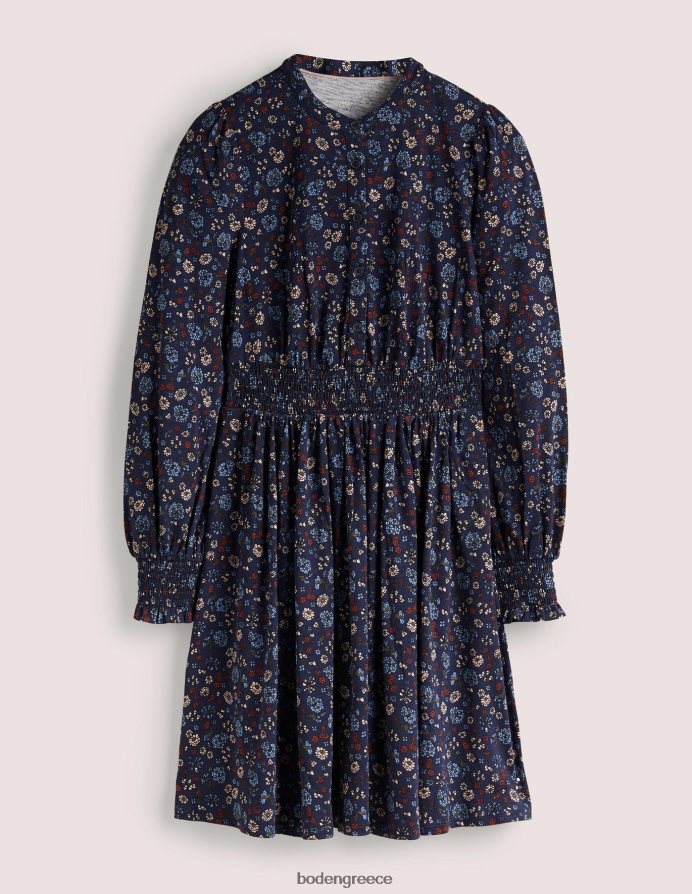 navy & ditsy γούρι είδη ένδυσης smocked jersey πουκάμισο φόρεμα Boden γυναίκες 464PH82235