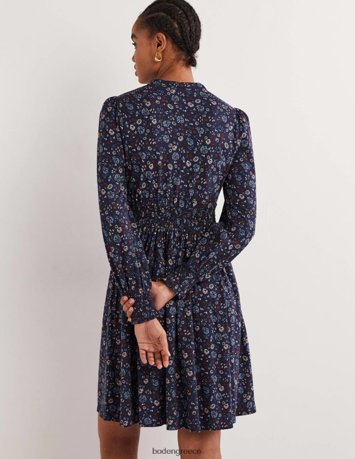 navy & ditsy γούρι είδη ένδυσης smocked jersey πουκάμισο φόρεμα Boden γυναίκες 464PH82235