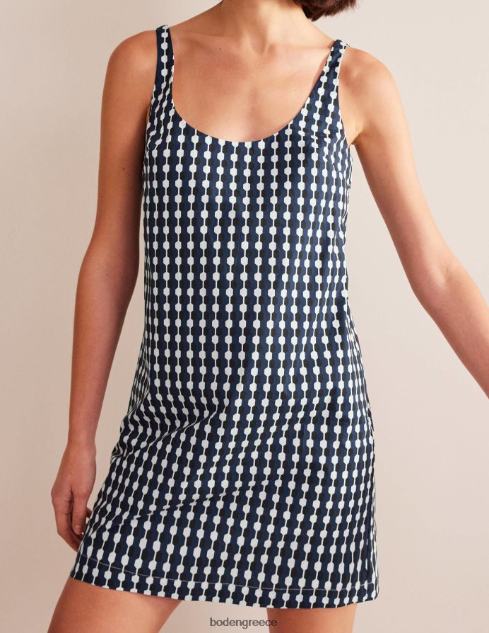 navy & geo azure είδη ένδυσης φόρεμα με σέσουλα shift Boden γυναίκες 464PH81143