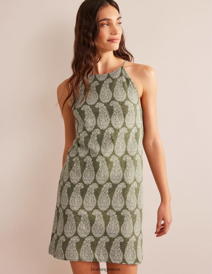 έλατο & γλυκό paisley είδη ένδυσης Μίνι φόρεμα φανέλας με λαιμόδρομο Boden γυναίκες 464PH81448