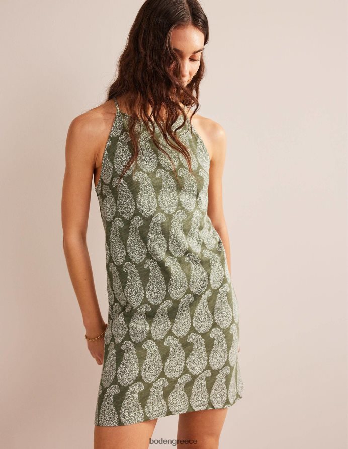 έλατο & γλυκό paisley είδη ένδυσης Μίνι φόρεμα φανέλας με λαιμόδρομο Boden γυναίκες 464PH81448