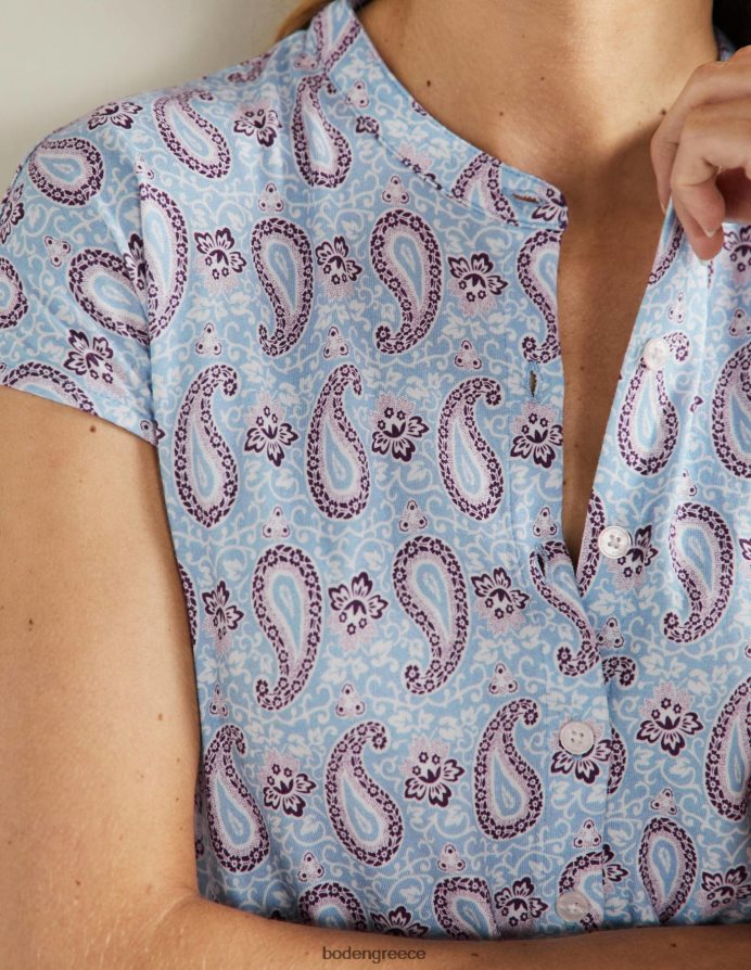 σκονισμένο μπλε & μαγευτικό paisley είδη ένδυσης Flippy φόρεμα ζέρσεϊ Boden γυναίκες 464PH82396