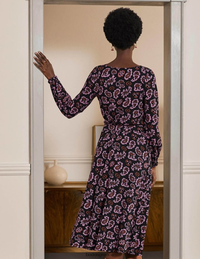 αζαλέα & περίπλοκο paisley είδη ένδυσης μίντι φόρεμα από evelyn jersey Boden γυναίκες 464PH82394