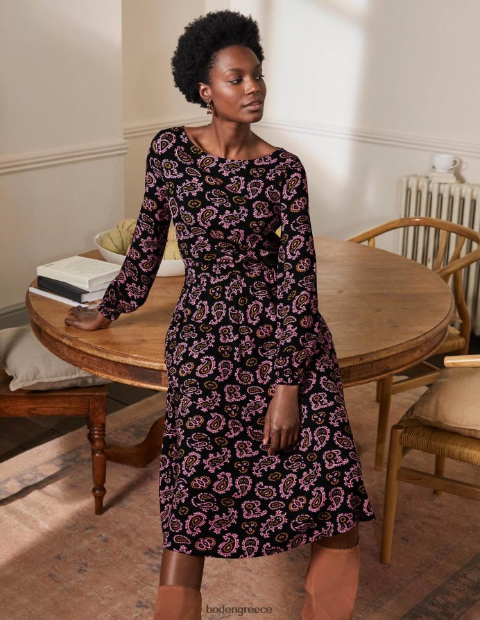 αζαλέα & περίπλοκο paisley είδη ένδυσης μίντι φόρεμα από evelyn jersey Boden γυναίκες 464PH82394