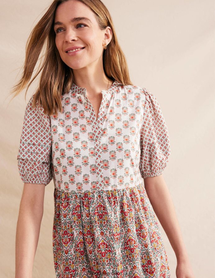 ιβουάρ & φινετσάτο λουλούδι είδη ένδυσης μάξι φόρεμα με λεπτομέρεια pintuck Boden γυναίκες 464PH81350