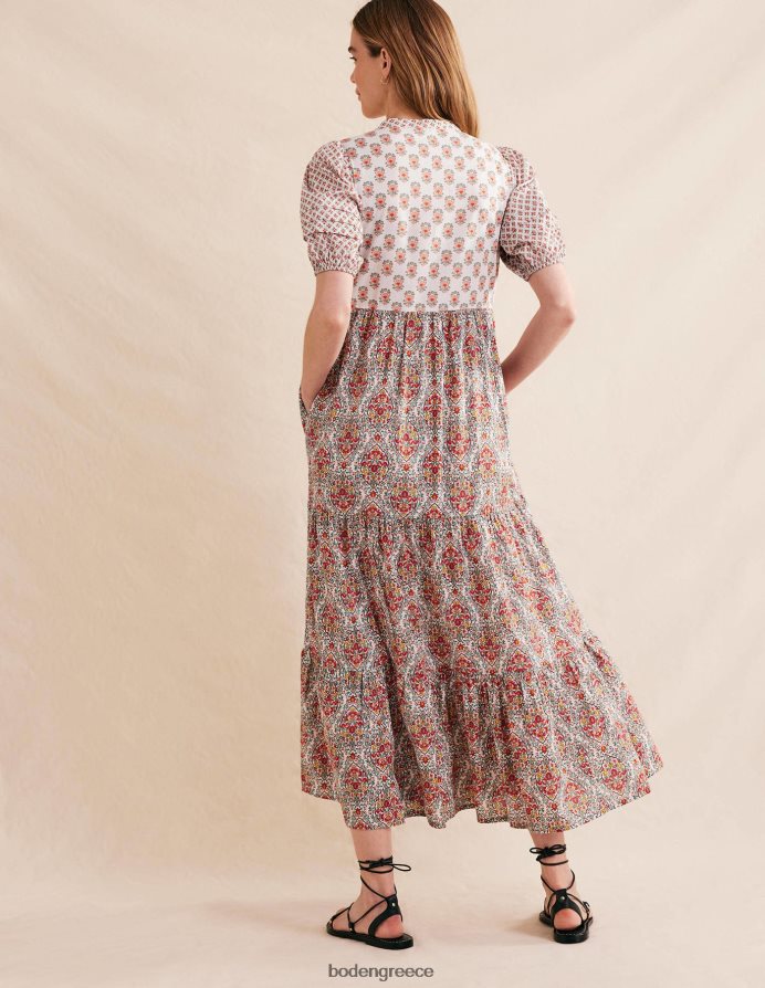 ιβουάρ & φινετσάτο λουλούδι είδη ένδυσης μάξι φόρεμα με λεπτομέρεια pintuck Boden γυναίκες 464PH81350