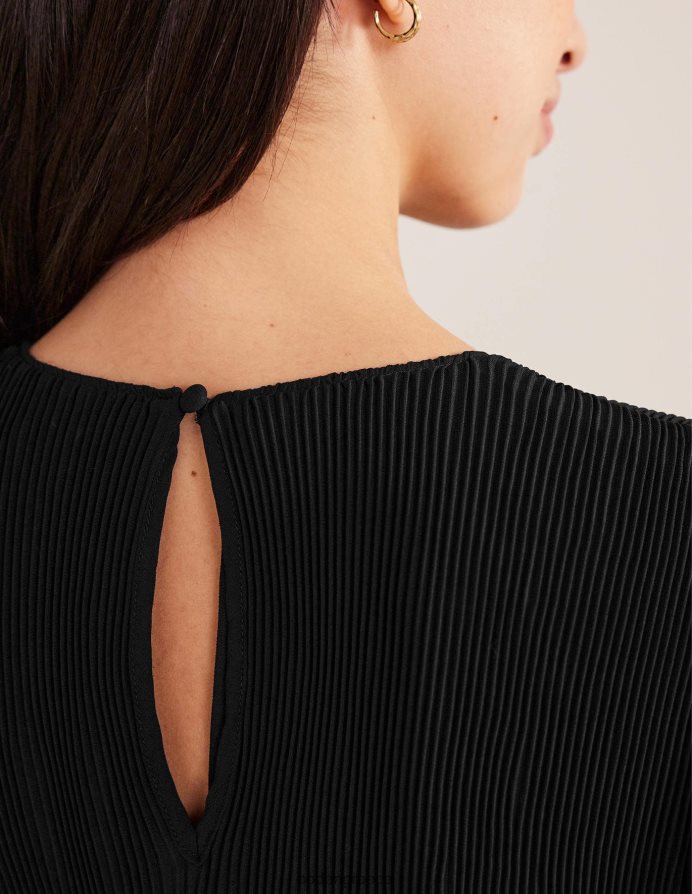 μαύρος είδη ένδυσης Μίνι φόρεμα plisse Boden γυναίκες 464PH81441