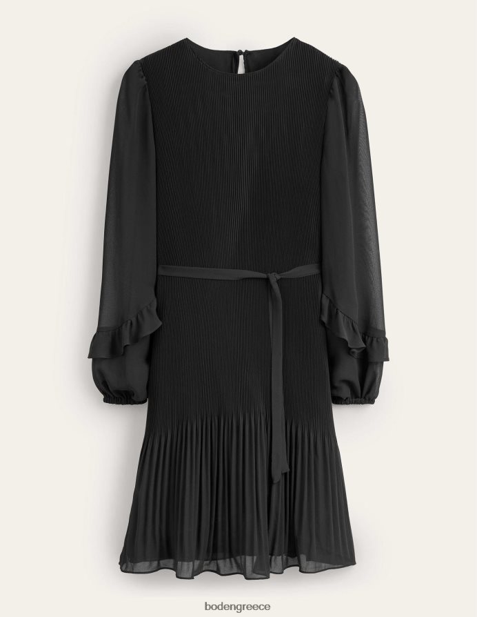 μαύρος είδη ένδυσης Μίνι φόρεμα plisse Boden γυναίκες 464PH81441