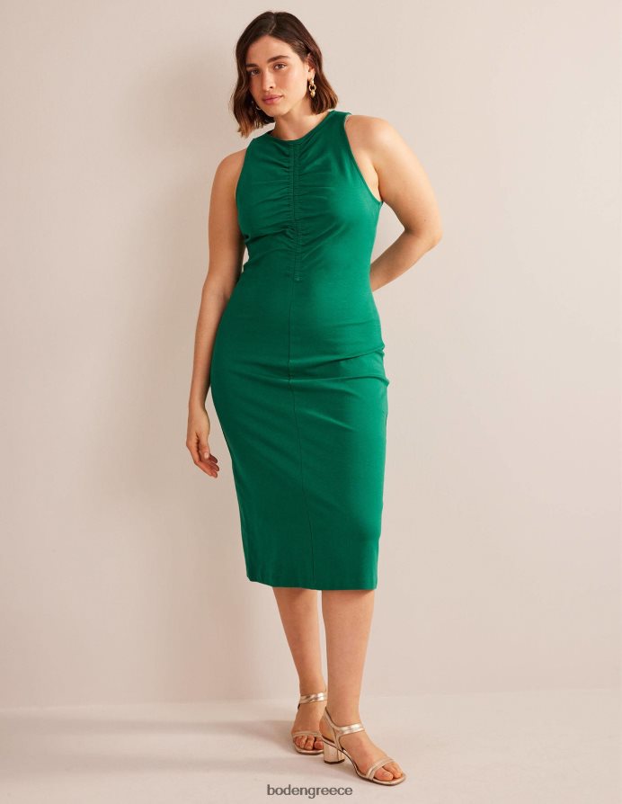 φωτεινό σμαράγδι είδη ένδυσης μίντι φόρεμα racer jersey Boden γυναίκες 464PH81007