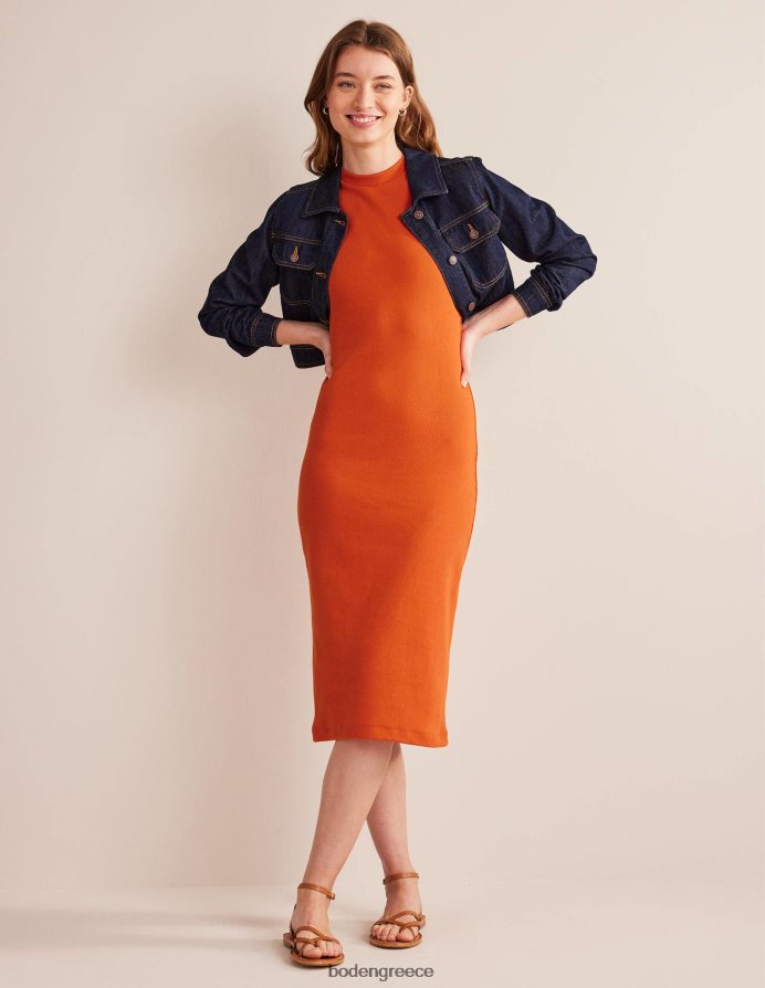 κουμκουάτ είδη ένδυσης μίντι φόρεμα racer rib jersey Boden γυναίκες 464PH81296