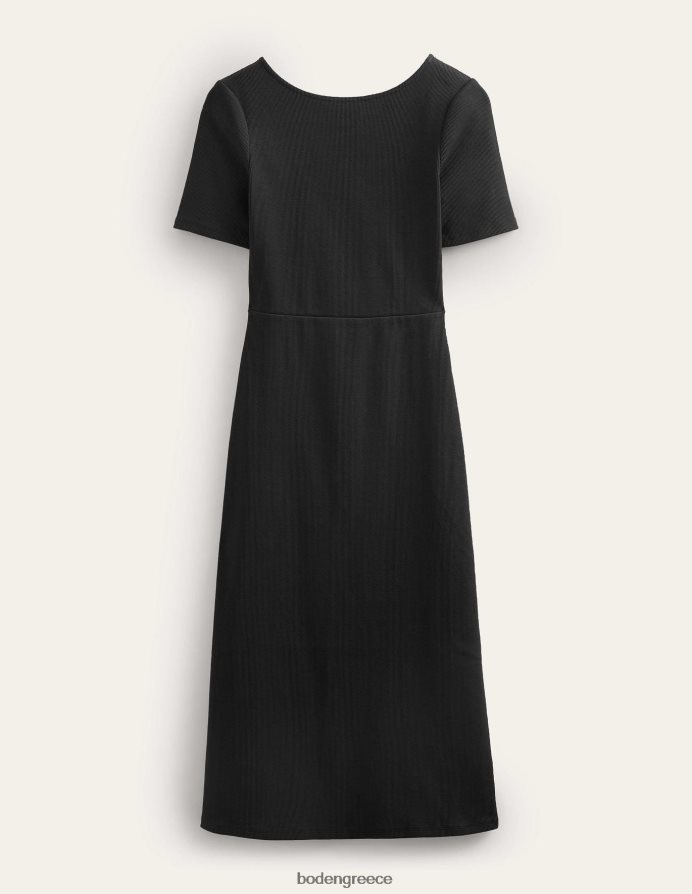 μαύρος είδη ένδυσης μίντι φόρεμα από rib jersey Boden γυναίκες 464PH81149