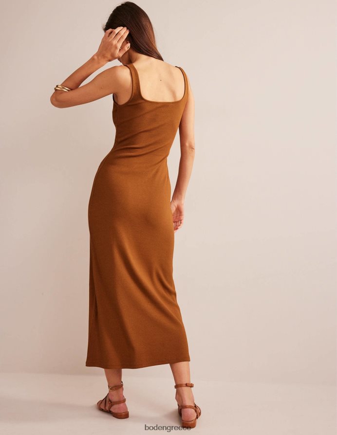κολοκύθι είδη ένδυσης μάξι φόρεμα με τιράντες rib jersey Boden γυναίκες 464PH81549