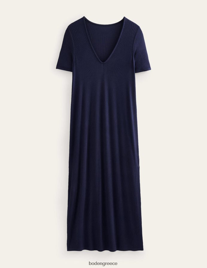 ΠΟΛΕΜΙΚΟ ΝΑΥΤΙΚΟ είδη ένδυσης rib jersey midi t-shirt φόρεμα Boden γυναίκες 464PH81028