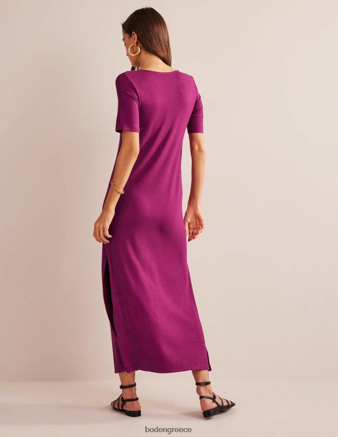 λάμψη βατόμουρου είδη ένδυσης rib jersey midi t-shirt φόρεμα Boden γυναίκες 464PH81092