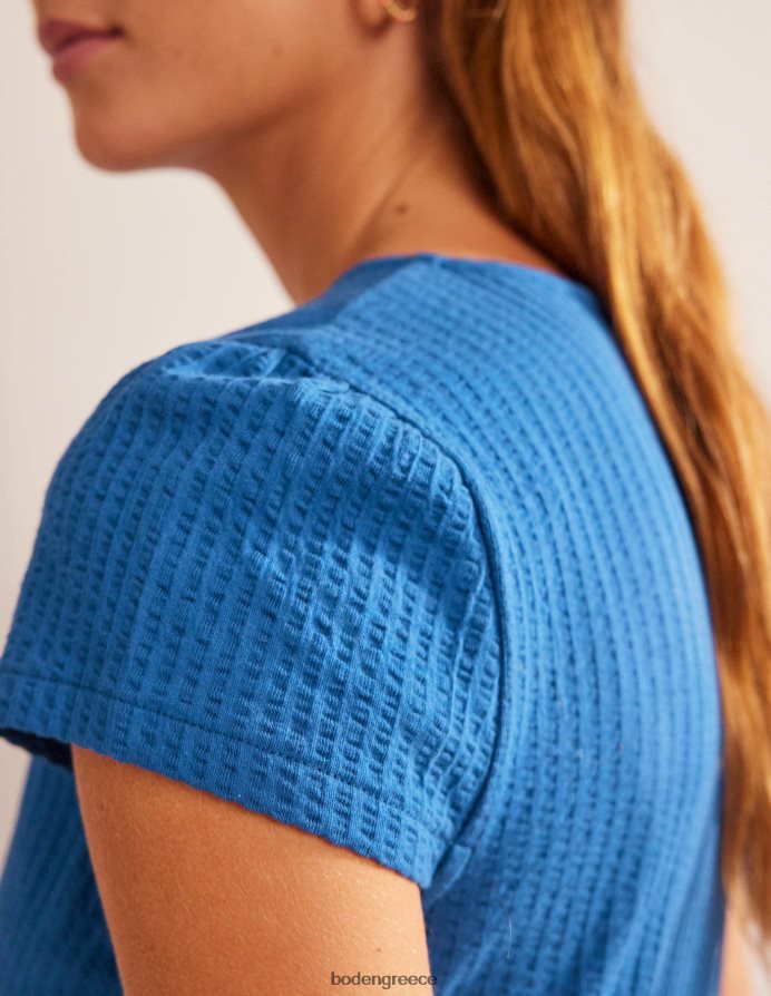 ζαφείρι είδη ένδυσης φόρεμα τσαγιού seersucker jersey Boden γυναίκες 464PH82135