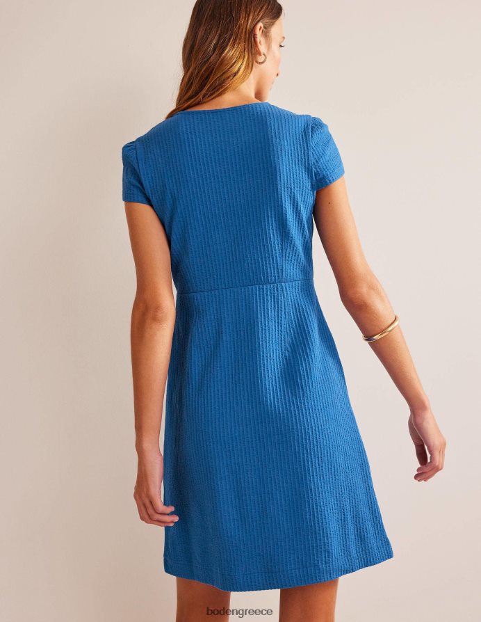 ζαφείρι είδη ένδυσης φόρεμα τσαγιού seersucker jersey Boden γυναίκες 464PH82135