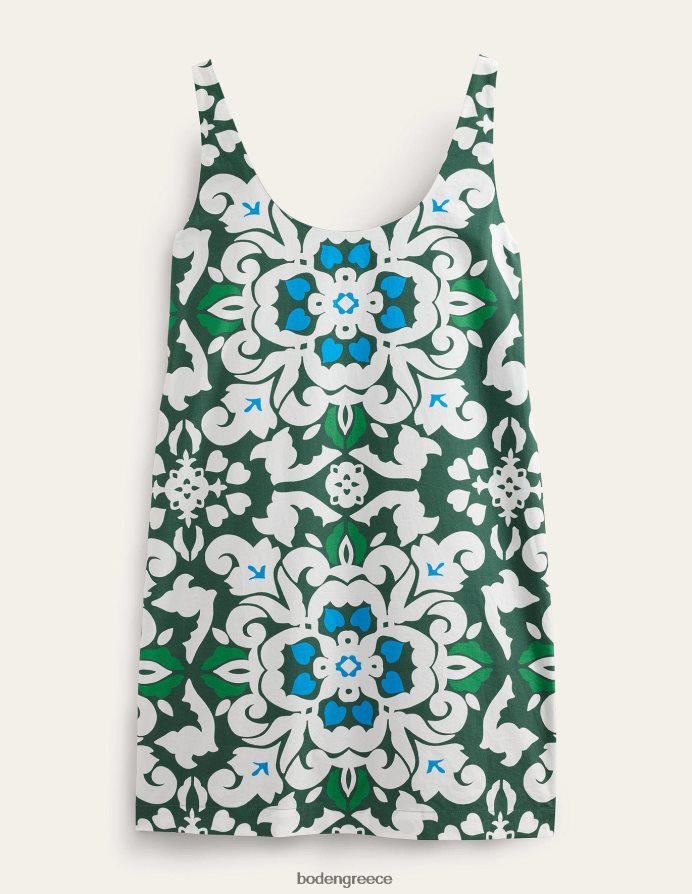 πεζοπορία με πράσινο και πολυτελές πομάκι είδη ένδυσης φόρεμα με σέσουλα shift Boden γυναίκες 464PH81093