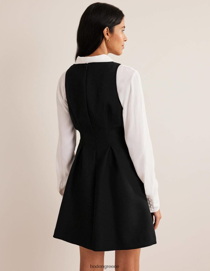 μαύρος είδη ένδυσης Μίνι φόρεμα skater με λαιμόκοψη Boden γυναίκες 464PH81372