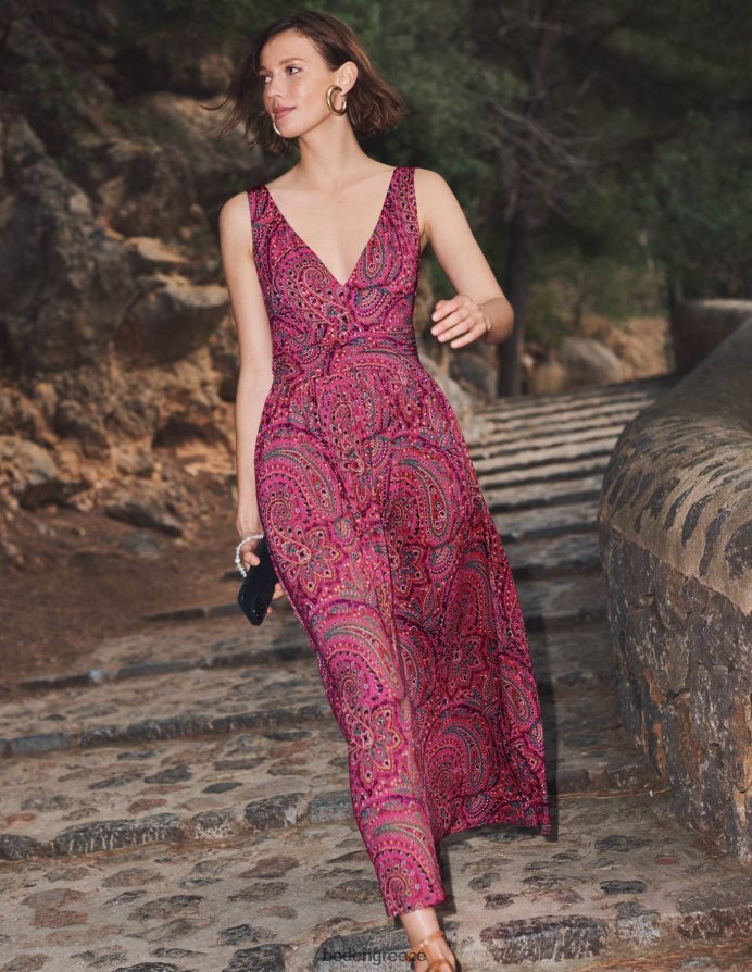 ultra pink & παλάτι είδη ένδυσης αμάνικο φόρεμα ζέρσεϊ μάξι Boden γυναίκες 464PH81142