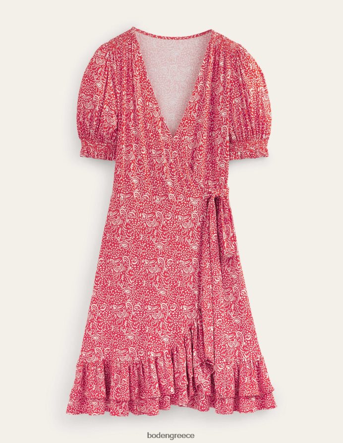 vermillion & azure pop είδη ένδυσης Μίνι φόρεμα ζέρσεϊ με βολάν Boden γυναίκες 464PH8953