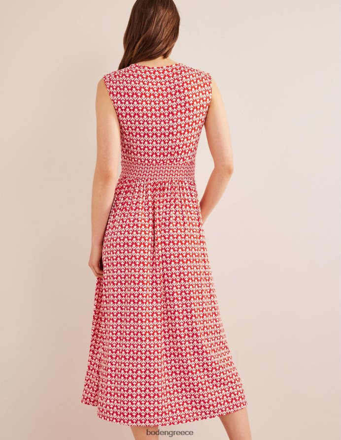 vermillion & tulip pop είδη ένδυσης μίντι φόρεμα ζέρσεϊ με λεπτομέρεια στη μέση Boden γυναίκες 464PH82157