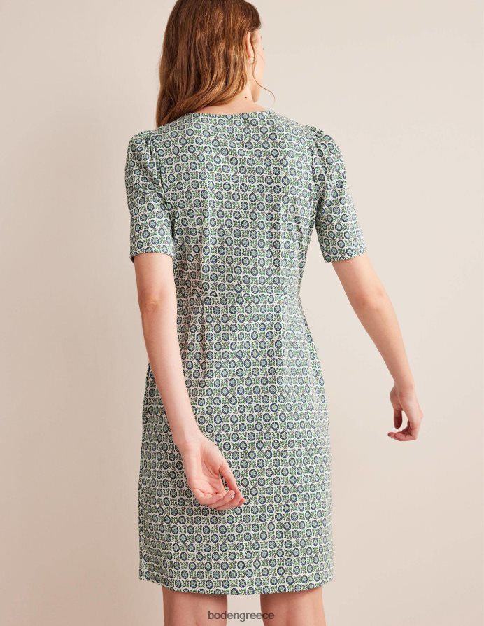 γαλάζιο του Αιγαίου & κλωνάρι ηλίανθου είδη ένδυσης φόρεμα zoe jersey Boden γυναίκες 464PH823