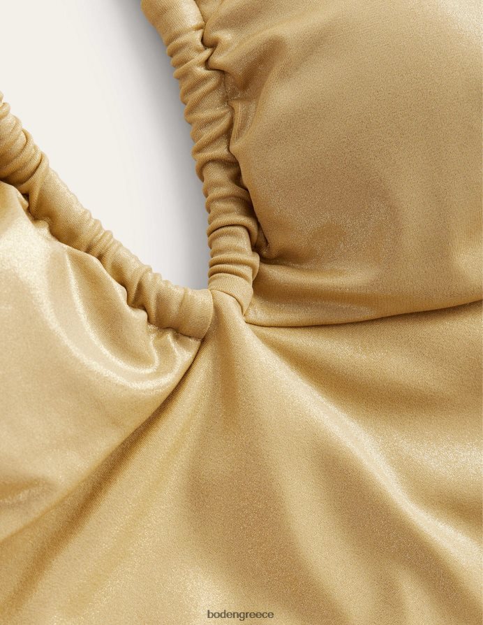 χρυσό κουτσό είδη ένδυσης μαγιό με λαιμόκοψη Boden γυναίκες 464PH81124