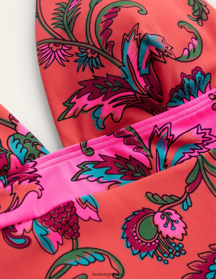 μπαχαρικό ροζ λουλουδάτο είδη ένδυσης Μαγιό με λαιμόκοψη Boden γυναίκες 464PH81425