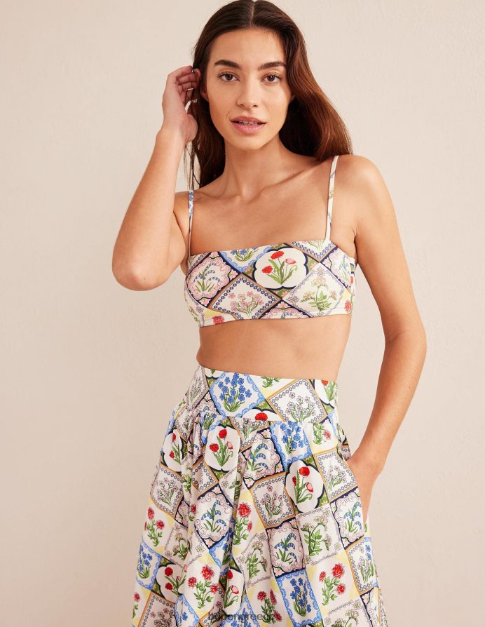 ελεφαντόδοντο & άγριο μπλε κουδούνι είδη ένδυσης κοκαλιάρικο τοπ μπικίνι με λουράκι Boden γυναίκες 464PH81491