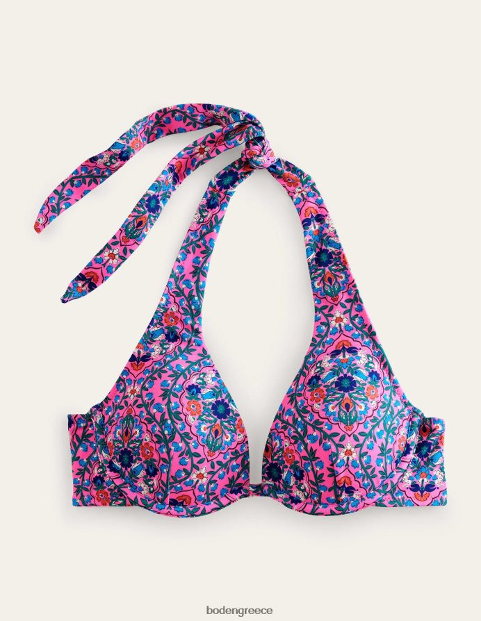 Φεστιβάλ ροζ και αμπέλου βεράντα είδη ένδυσης ενισχυτής κάτω από καλωδίωση μπικίνι Boden γυναίκες 464PH81608