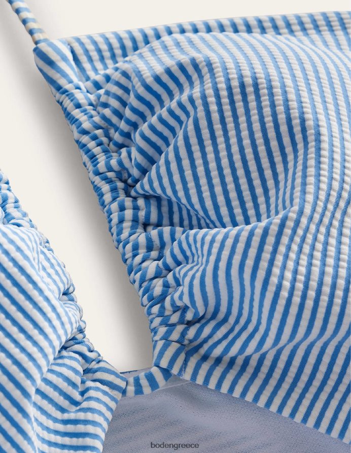 μπλε & ιβουάρ λωρίδα λάσπης είδη ένδυσης μαγιό με κομμένη λεπτομέρεια με κορδόνια Boden γυναίκες 464PH81745