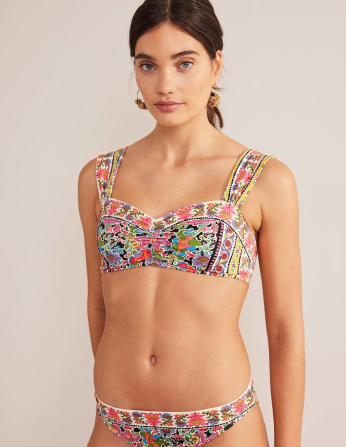 κήπος με πολλά και γαρύφαλλα είδη ένδυσης μπικίνι με πλισέ λουράκι Boden γυναίκες 464PH81760