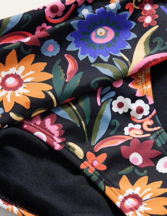 μαύρο & γαρδένια ποπ είδη ένδυσης κλασικό πτυσσόμενο πάτο μπικίνι Boden γυναίκες 464PH81768