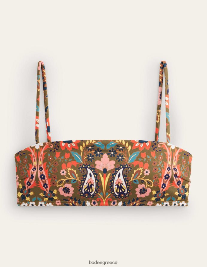 ναυτικό & εξωτικό φύλλωμα είδη ένδυσης κοκαλιάρικο τοπ μπικίνι με λουράκι Boden γυναίκες 464PH81791
