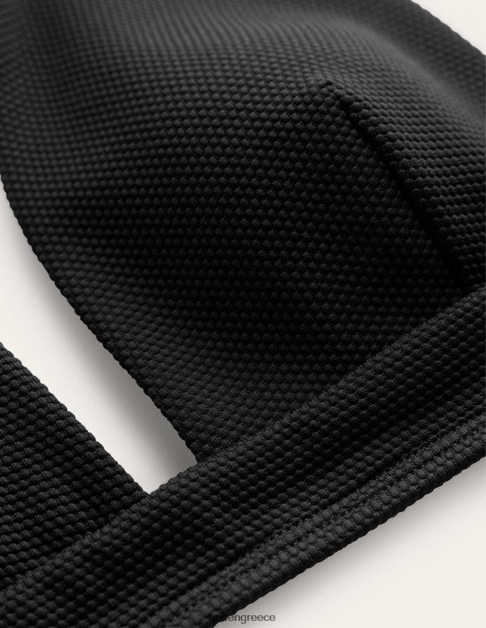 μαύρη & κηρήθρα υφή είδη ένδυσης Τοπ μπικίνι με λαιμόκοψη χιαστί πίσω Boden γυναίκες 464PH81951