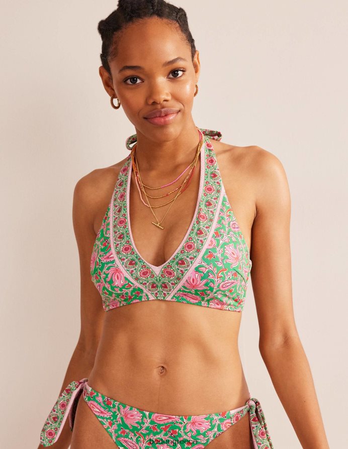 ασβέστη & βοτανικό κλήμα είδη ένδυσης φιόγκο μπικίνι ώμου Boden γυναίκες 464PH81963