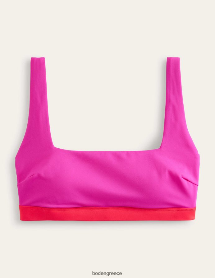 μπλοκ ροζ κόσμημα είδη ένδυσης μπικίνι με τετράγωνο λαιμό Boden γυναίκες 464PH81980