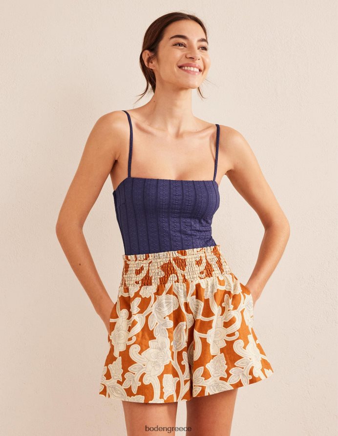 ναυτική υφή είδη ένδυσης μαγιό με στενό λουράκι Boden γυναίκες 464PH82144