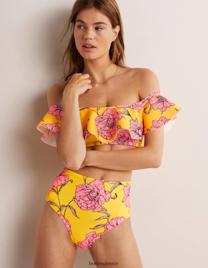 άνθος λεμονιού & παιώνιας είδη ένδυσης ψηλόμεσο μπικίνι Boden γυναίκες 464PH82227