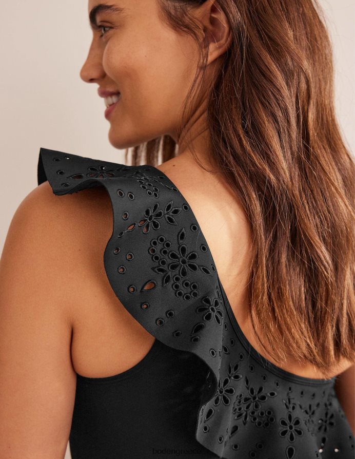 μαύρος είδη ένδυσης βολάν ο ένας ώμος μαγιό Boden γυναίκες 464PH82437