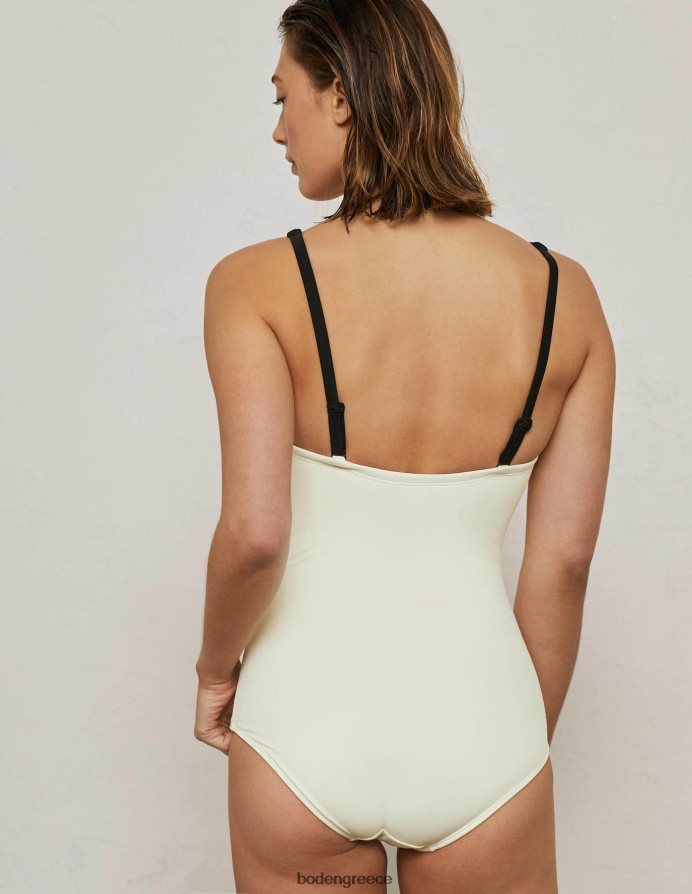 ιβουάρ χρωματολόγιο είδη ένδυσης μαγιό με λαιμόκοψη κορσικής Boden γυναίκες 464PH82494