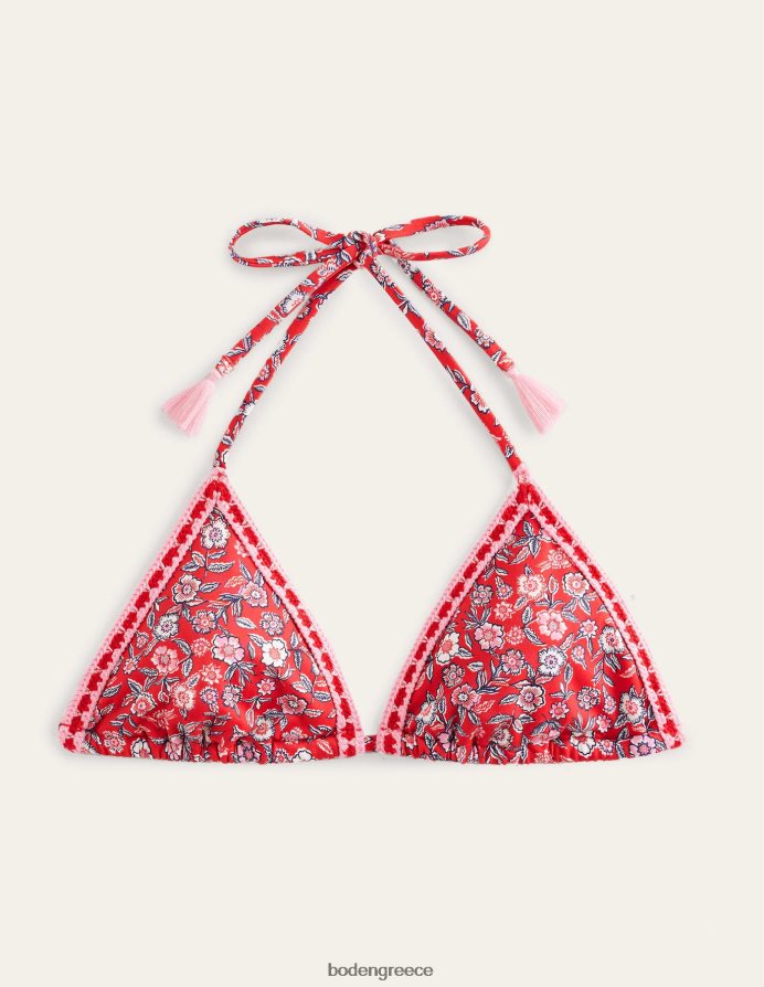 άνθιση αλεξανδρινού και πανσές είδη ένδυσης μπικίνι τρίγωνο βελονάκι Boden γυναίκες 464PH82570