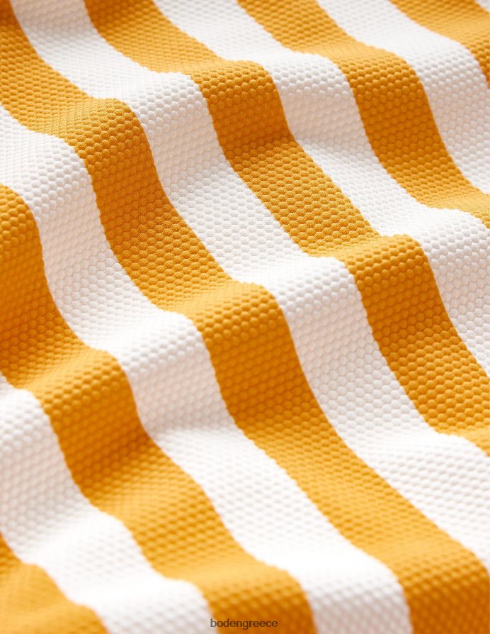 κίτρινη και ιβουάρ ρίγα τζίντζερ είδη ένδυσης μαγιό στενό λουράκι Boden γυναίκες 464PH82616