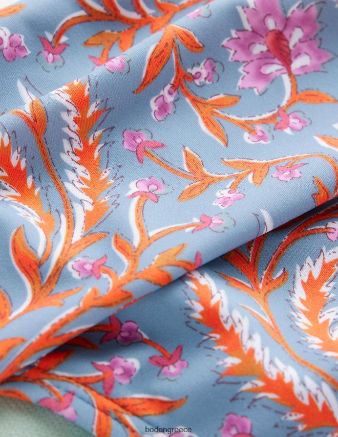 Delph blue & πλούσια κλήμα είδη ένδυσης κλασικό πτυσσόμενο πάτο μπικίνι Boden γυναίκες 464PH82096