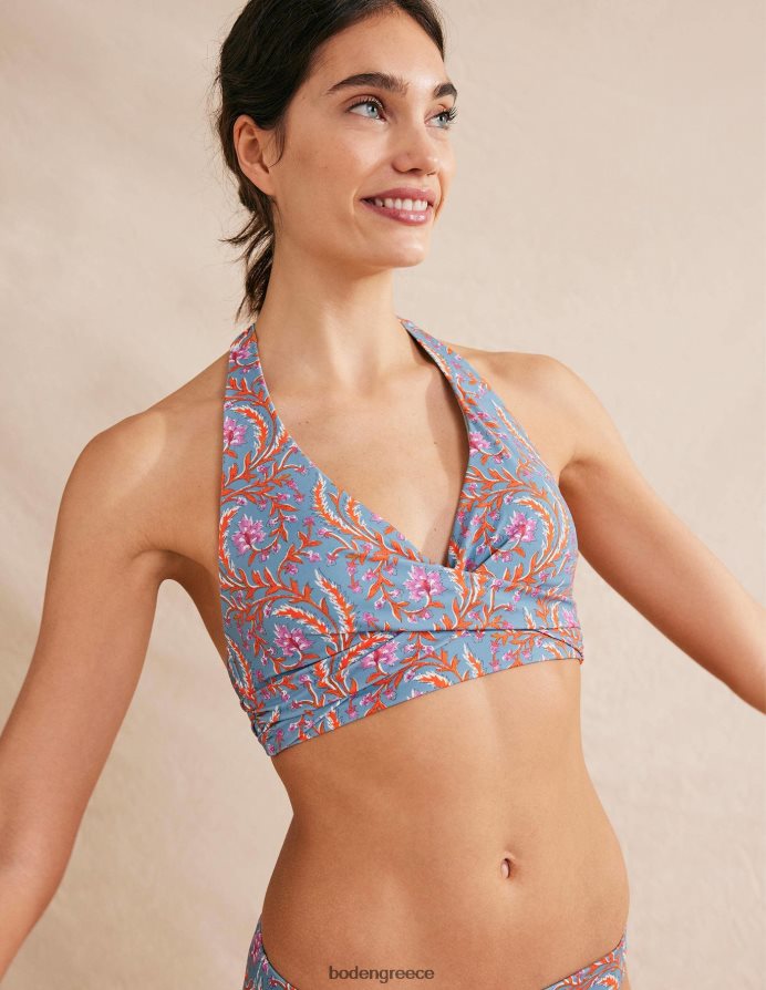 Delph blue & πλούσια κλήμα είδη ένδυσης Τοπ μπικίνι halter levanzo Boden γυναίκες 464PH81290